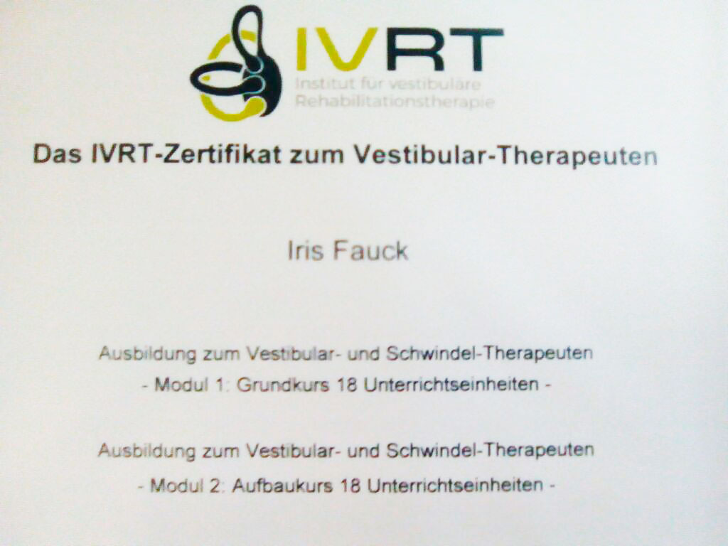 IVRT Zertifikat